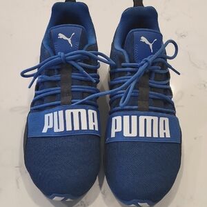 PUMA Mens Blue Sneakers, Sz 9.5